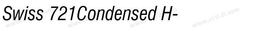 Swiss 721Condensed H字体转换 Swiss 721Condensed H字体转换